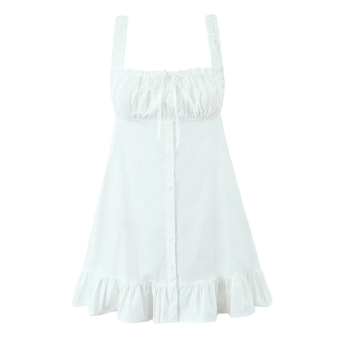 Black White Cotton Sleeveless Dresses