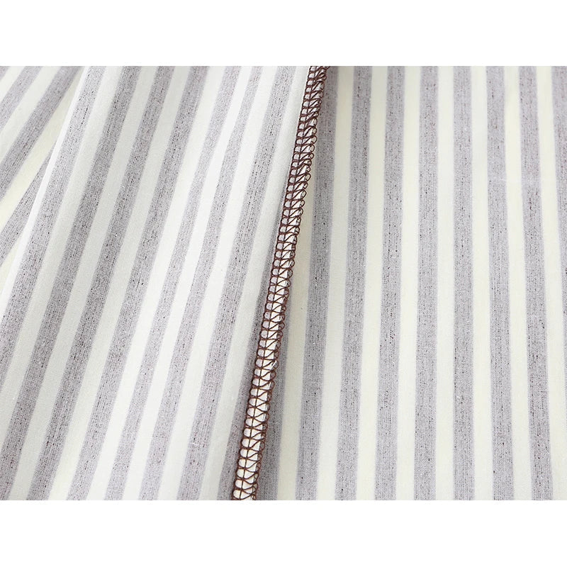 French Style Striped Camisole Dresses