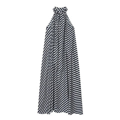 Striped Halter Midi Dresses