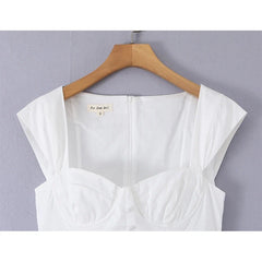 White Corset Mini Dresses