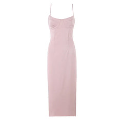 Elegant Satin Corset Bust Cami Dresses
