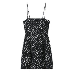 Summer Sexy Spaghetti Straps Mini Polka Dot Dress