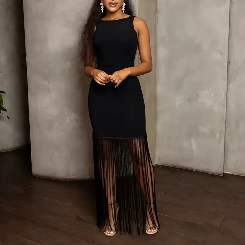 Casual High Street Backless Dresses
