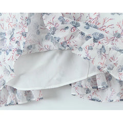 Sexy Backless Print Sling Mini Summer Dresses