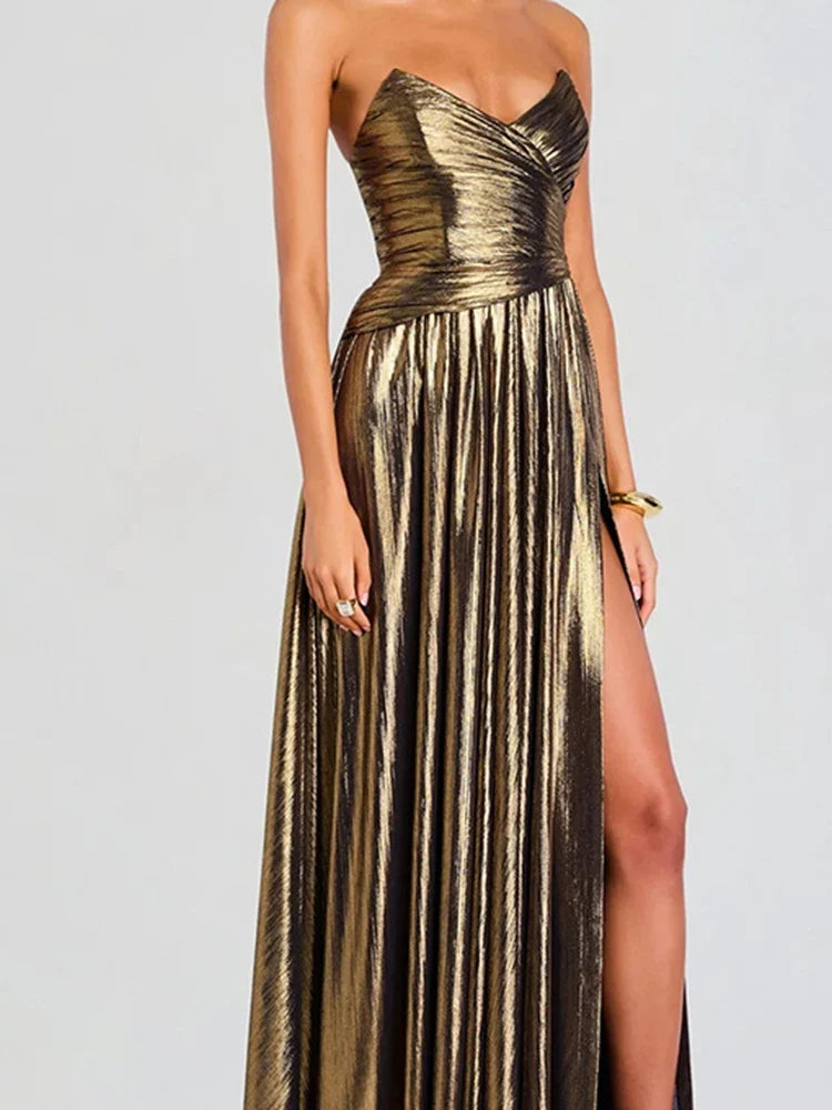Temperament Solid Color Slim Evening Dresses