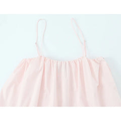 Pink Sling Sleeveless Mini Dresses