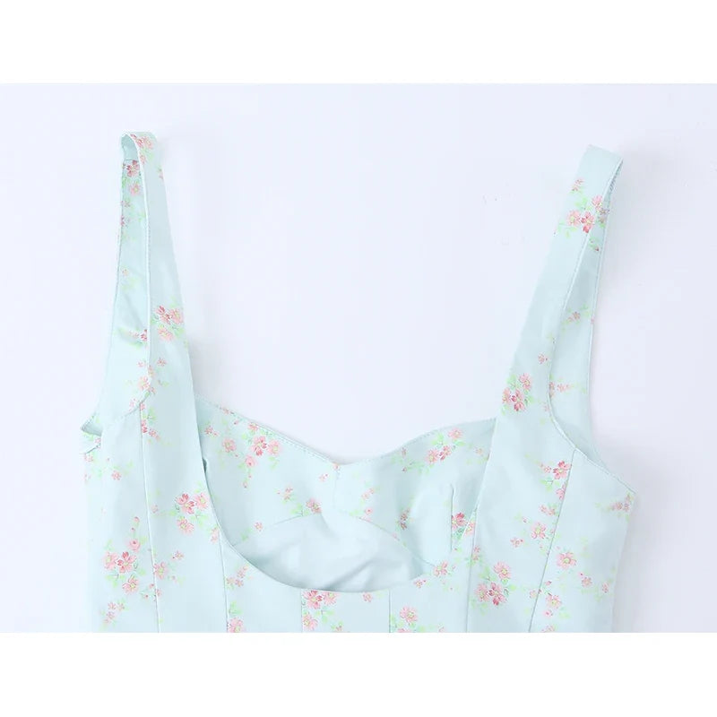 Summer Floral Print Mini Dresses