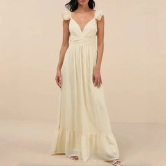 Sexy V-neck Pleated Bandage Evening Dresses
