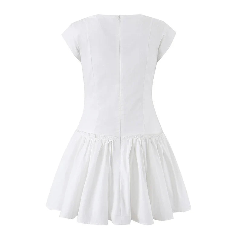 White Corset Mini Dresses