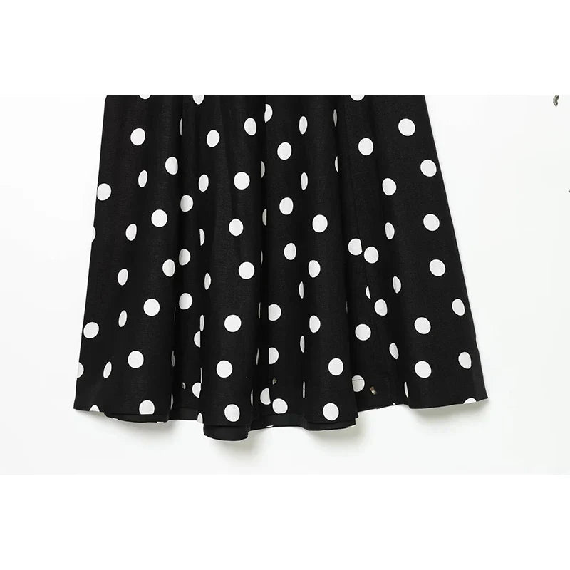 Summer Polka Dot Maxi Dresses