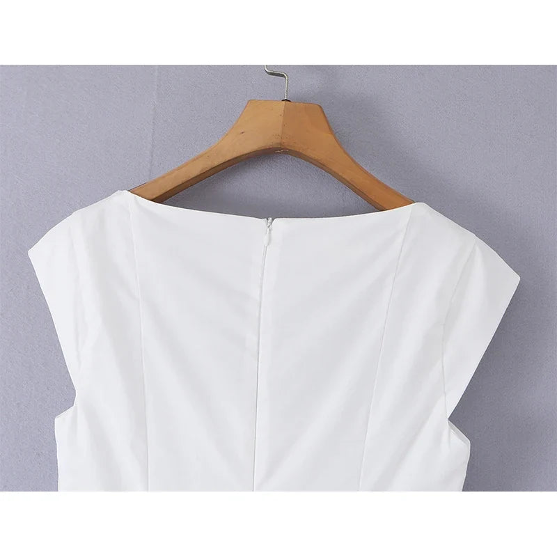 White Corset Mini Dresses