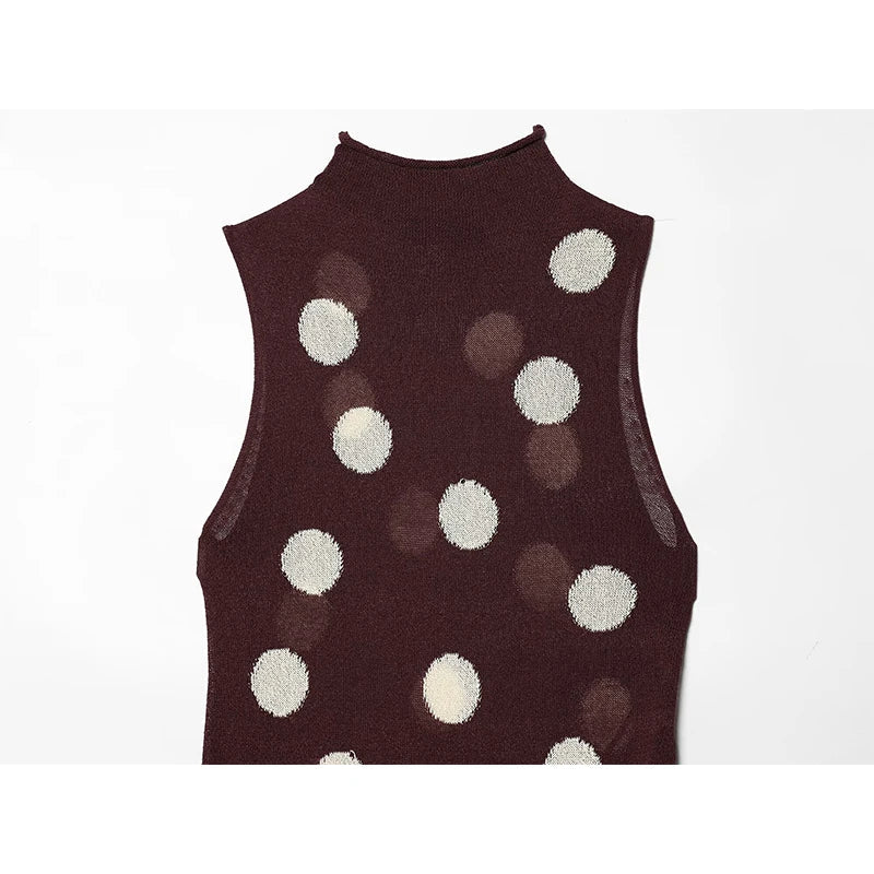 Vintage Polka Dot Maxi Dresses