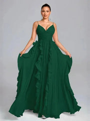 Temperament V-neck Sleeveless Pleated Waist Cinching Patchwork Dresses