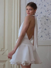 Sexy Bandage Hanging Neck Backless Dresses