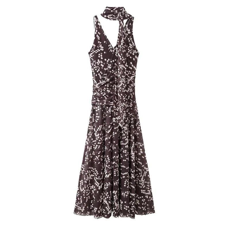 Summer Long Polka Dot Dresses