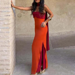 Elegant Ribbon Off Shoulder Slim Evening Dresses