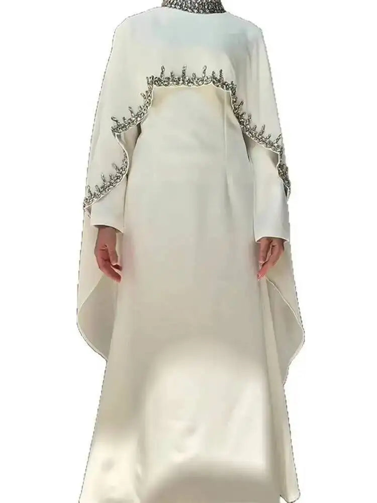 Autumn Summer White Slim-Fit Long Dresses