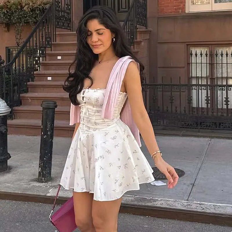 Sexy Slim Fit Short Floral Print Dresses