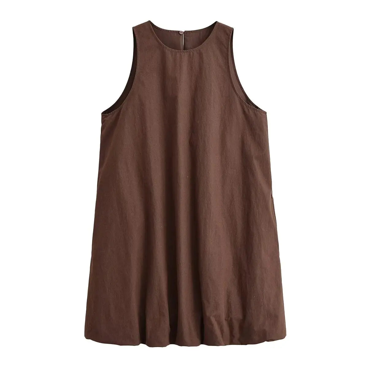 Minimalist Loose Fit Sleeveless Dresses