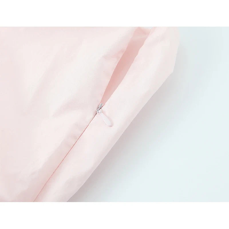 Pink Sling Sleeveless Mini Dresses
