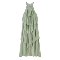 Halter Tiered Cake Dresses