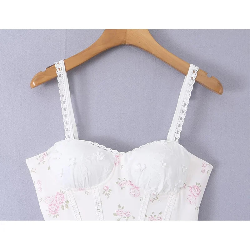 Floral Corset Mini Dresses