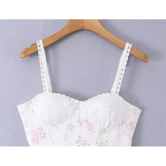 Floral Corset Mini Dresses
