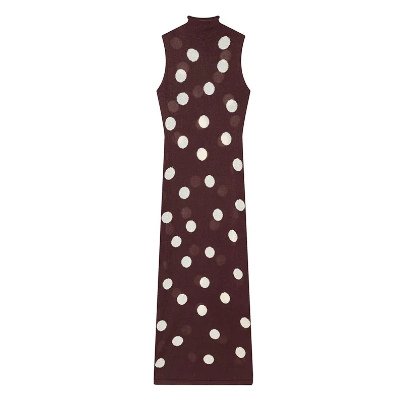 Vintage Polka Dot Maxi Dresses