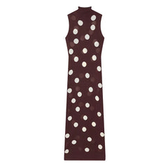 Vintage Polka Dot Maxi Dresses