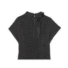 Black Polka Dot Midi Dresses
