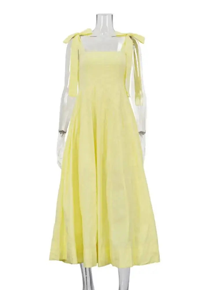 Yellow Strap Dresses