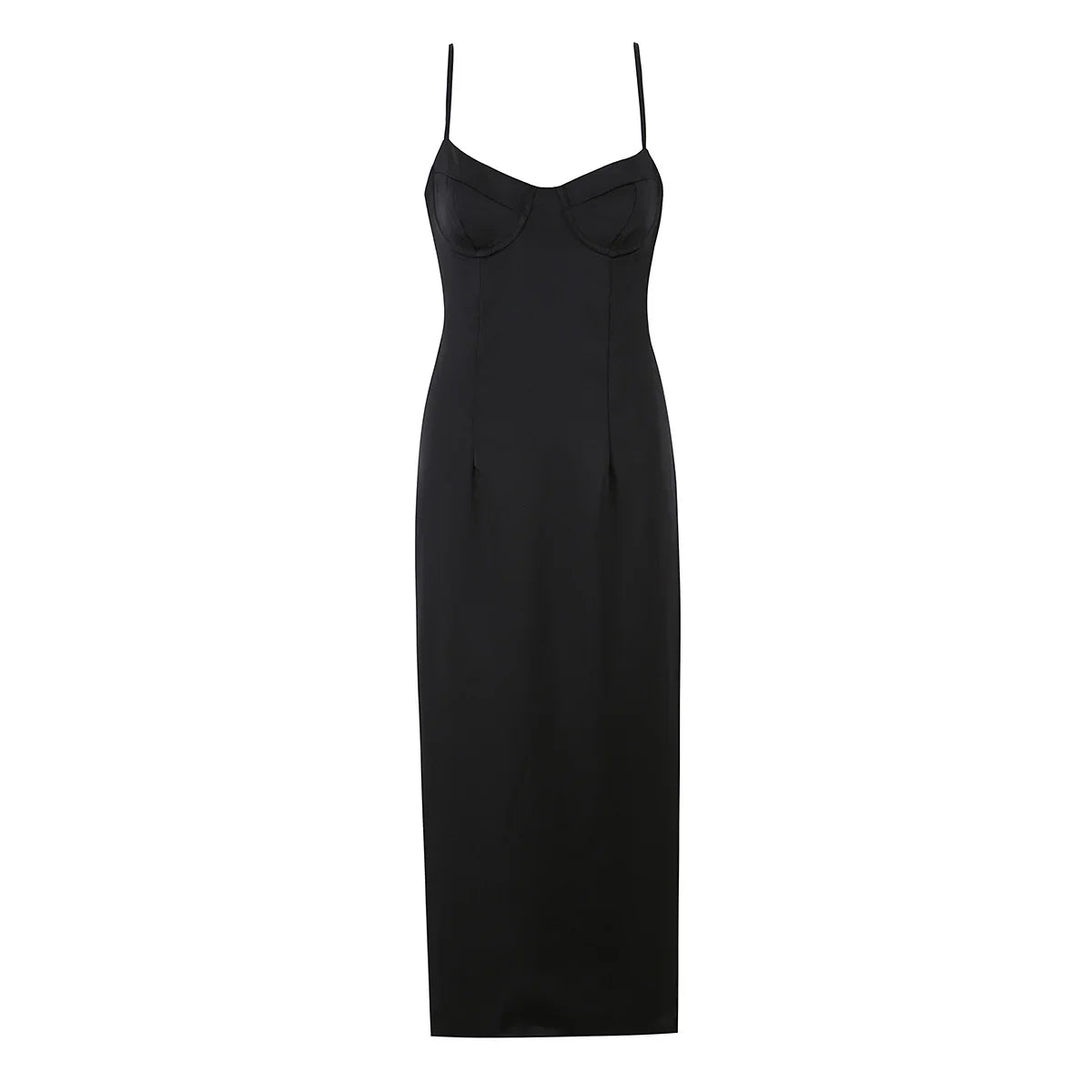 Elegant Satin Corset Bust Cami Dresses