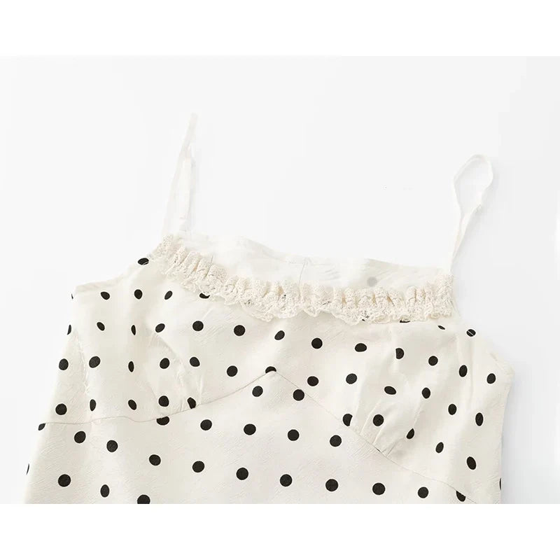 Vintage French Style Polka Dot Dresses