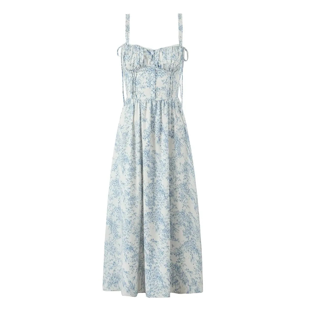 Boho Floral Print Sling Midi Long Dresses