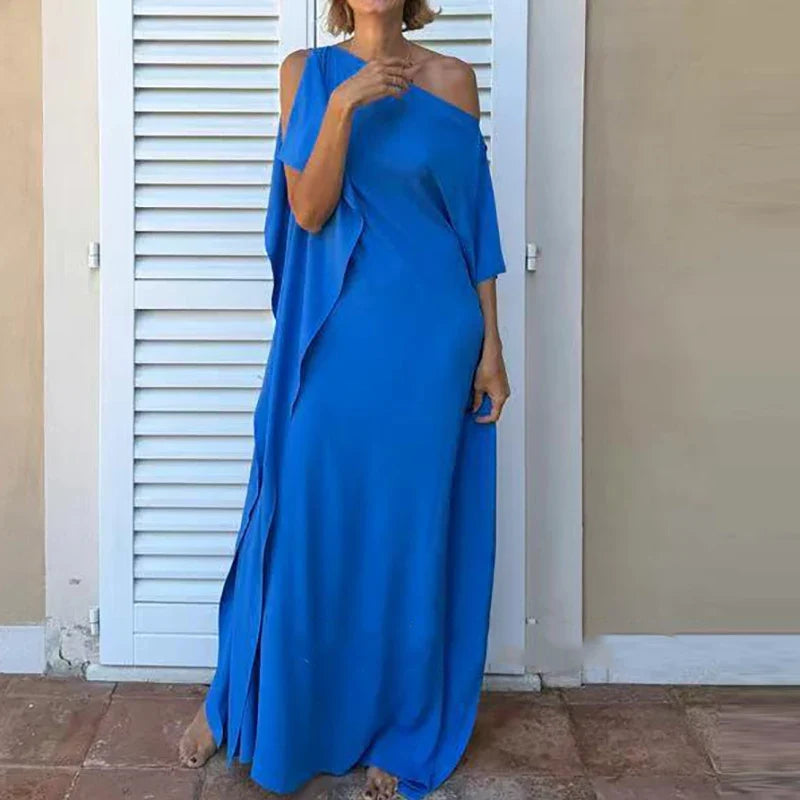Off Shoulder Hollow Robe Dresses