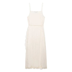 Romantic Crinkled Wrap Slip Dresses