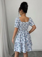 Casual Ditsy Floral Mini Dresses