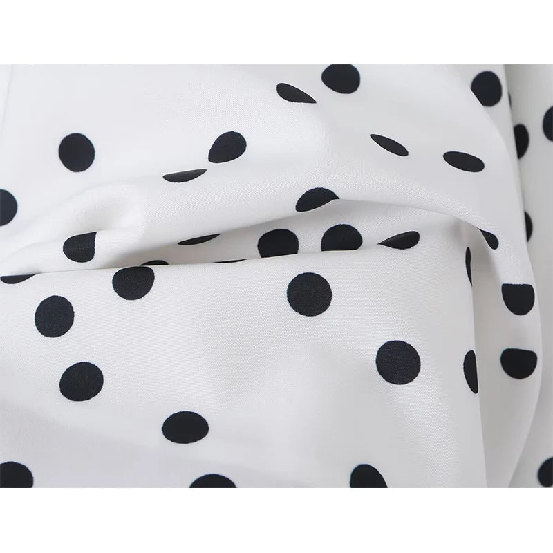 Summer Polka Dot Halter Mini Dresses