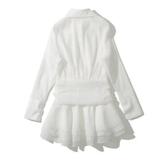 Sexy Semi Perspective White Shirt Dresses