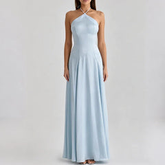 Satin Off Shoulder High Waist Formal Occasion Dresses