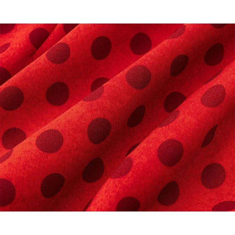 Sexy Backless Halter Polka Dot Dresses
