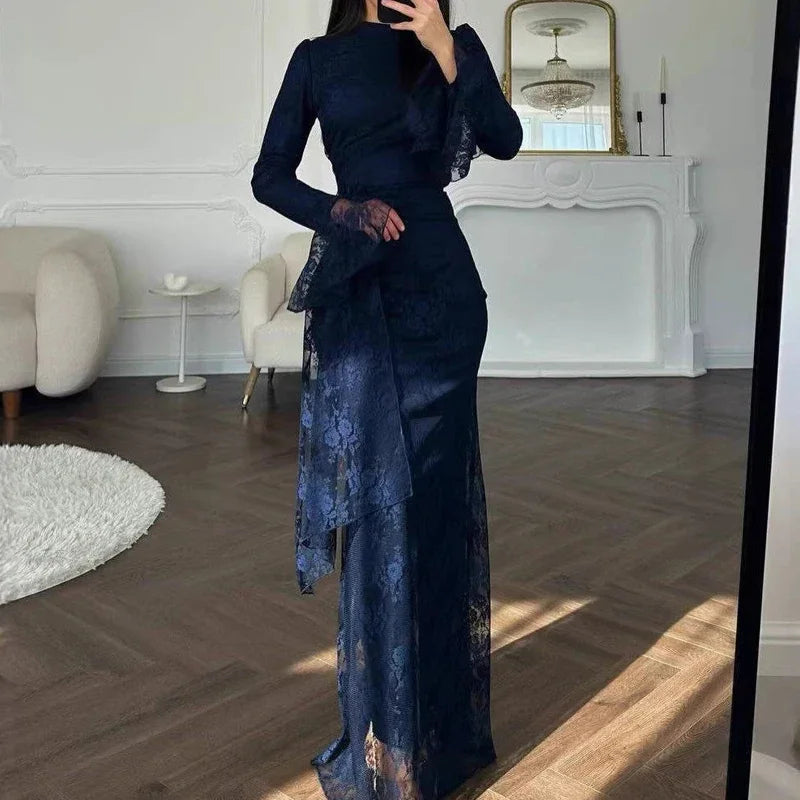 Elegant Temperament Long Sleeved Dresses