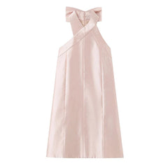 Elegant Satin Bow Dresses