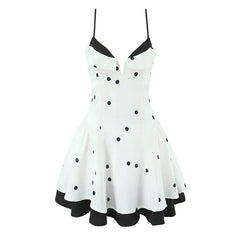 French Style Sexy Sweet Sling Polka Dot Mini Dresses