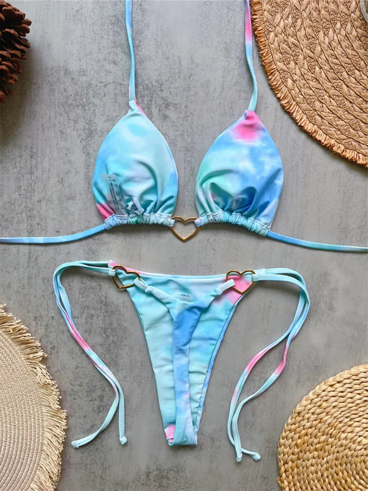 Extreme String Mini Micro Thong Bikini Two-pieces Bikini Set