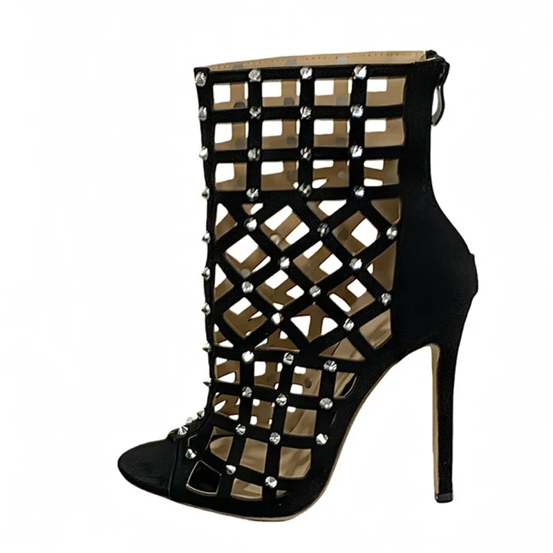Sexy Peep Toe Hollow Women's Summer Boots
