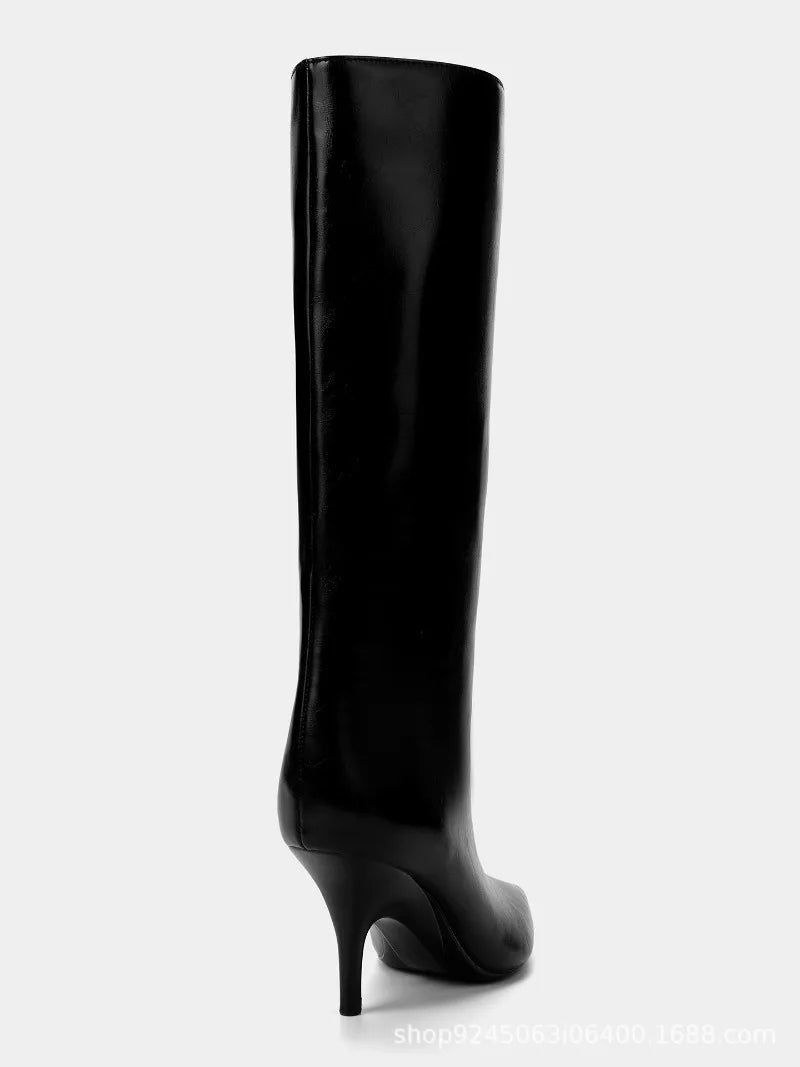 Sexy Pointed Toe Knee High Boots