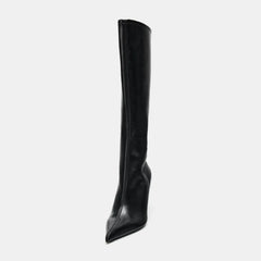 Sexy Pointed Toe Thin Heels Knee High Boots