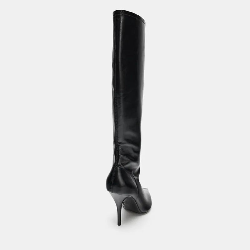 Sexy Pointed Toe Thin Heels Knee High Boots