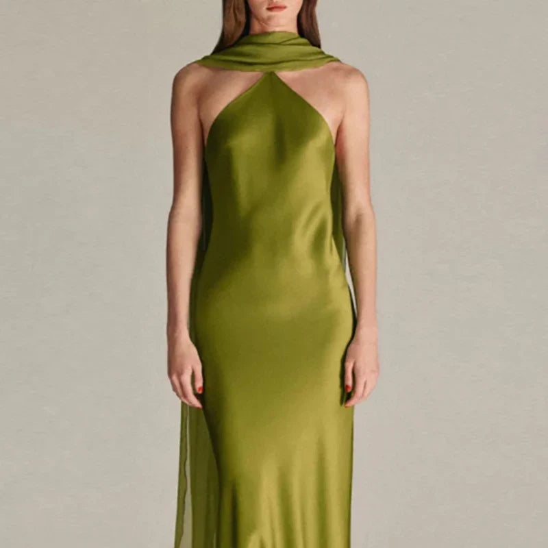Temperament Off Shoulder Satin Evening Dresses